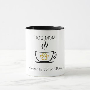 Dog Mum Fuel Coffee & Paws Funny Pet Lover Mug