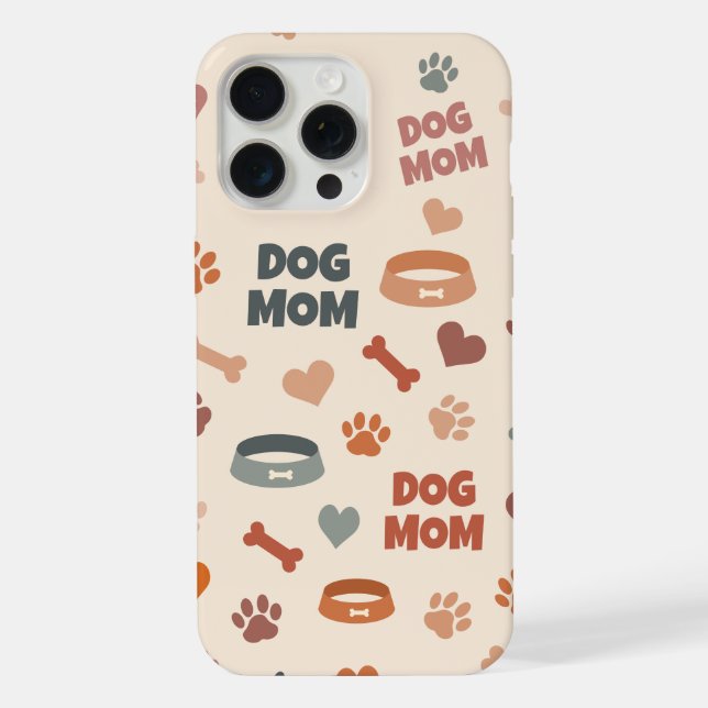 Dog Mum Funny Gift iPhone Case (Back)