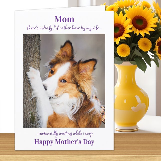 Dog Mum Funny Mother's Day Cute Dog Poop Card (Creator Uploaded)
