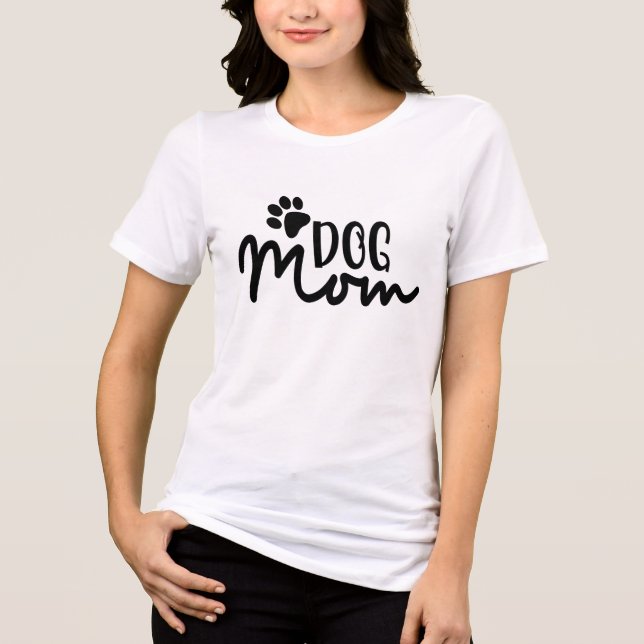 Dog Mum-Funny Tri-Blend Shirt (Front)
