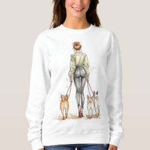 Dog Mum Girl Boss Sweatshirt   Urban Chic Dog Walk