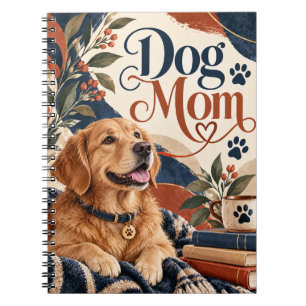Dog Mum Golden Retriever Design Notebook
