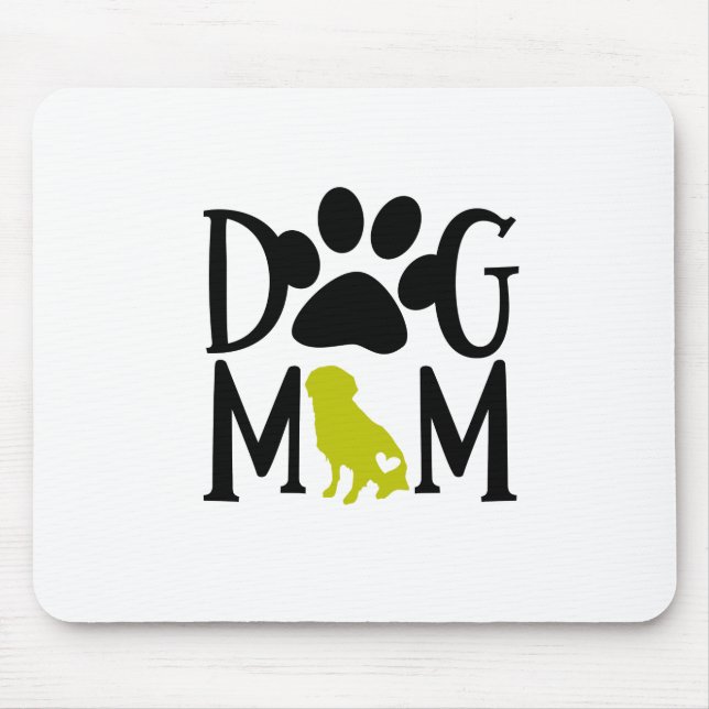 Dog Mum Golden Retriever Mouse Mat (Front)
