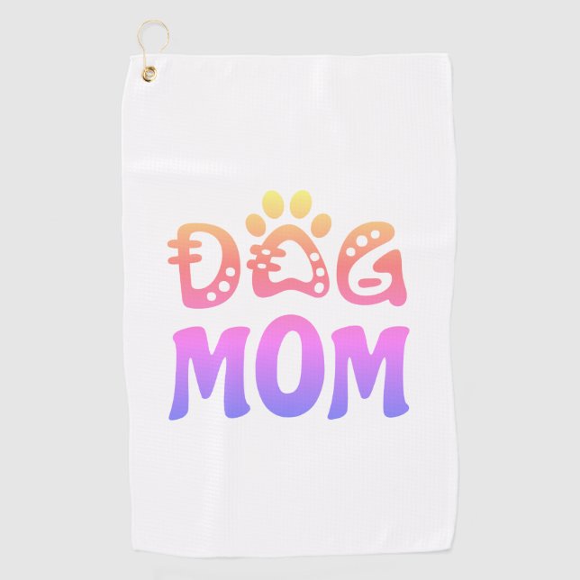 Dog Mum Golf Towel (Front)