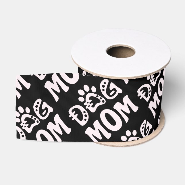 Dog Mum Grosgrain Ribbon (Spool)