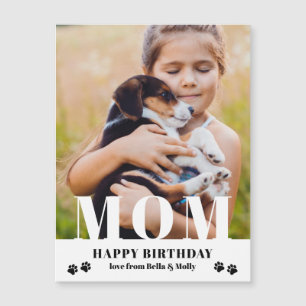 Dog Mum Happy Birthday Modern Personalised Photo