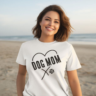 Dog Mum Heart Mother's Day T-Shirt