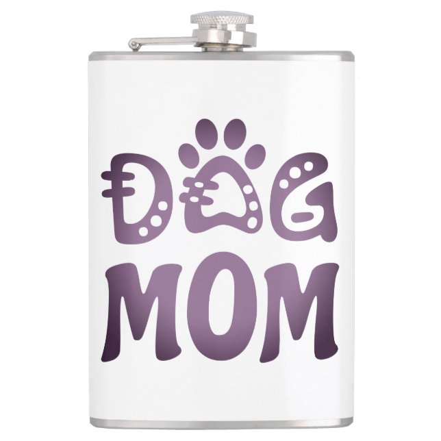 Dog Mum Hip Flask (Front)
