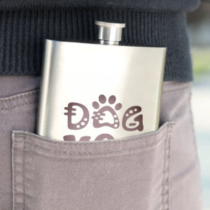 Dog Mum Hip Flask