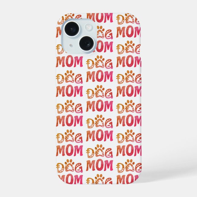 Dog Mum iPhone 15 Case (Back)