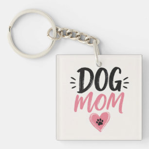 Dog mum key ring