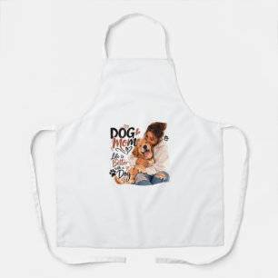 Dog Mum Kitchen Apron – Cute Dog Lover Cooking Apr