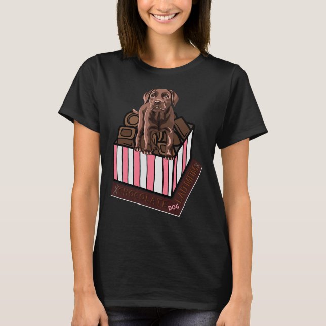 Dog Mum Lab Fitted Scoop T-Shirt (Front)