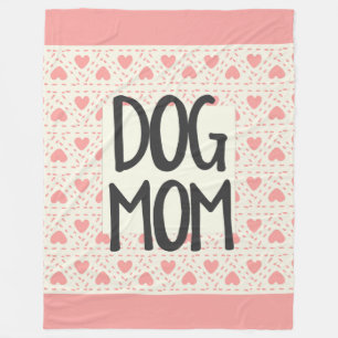 Dog Mum Large Fleece Blanket