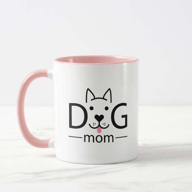 Dog mum logo mug (Left)
