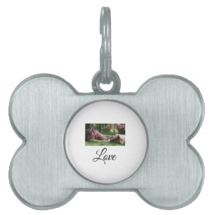 Dog mum love add name text pet name lovers ID tag