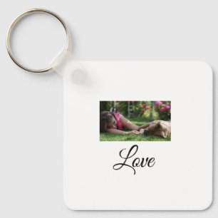 Dog mum love add name text pet name lovers key ring