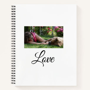 Dog mum love add name text pet name lovers notebook