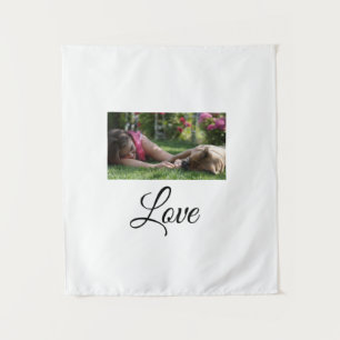 Dog mum love add name text pet name lovers tapestry