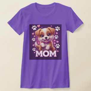Dog Mum Love – Adorable Puppy Art T-Shirt