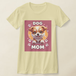 Dog Mum Love – Adorable Puppy Art T-Shirt