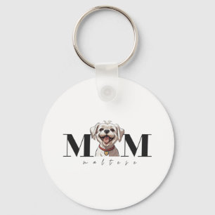 Dog Mum MALTESE Classic T-Shirt Key Ring