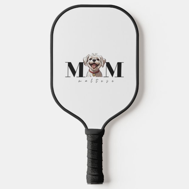 Dog Mum MALTESE Classic T-Shirt Pickleball Paddle (Front)