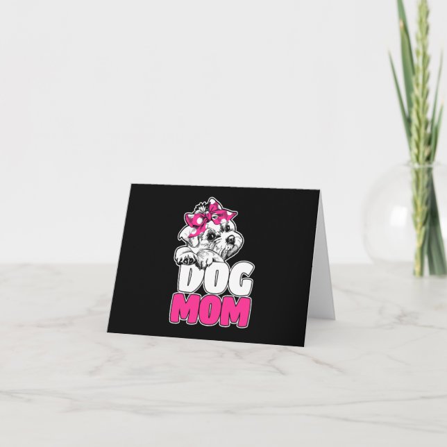 Dog Mum Maltese - Mothers Day Card (Front)
