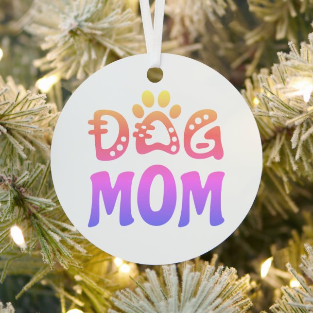 Dog Mum Metal Tree Decoration (Insitu)