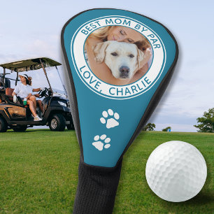 Dog Mum Modern Personalised Pet Photo Golf Head Cover