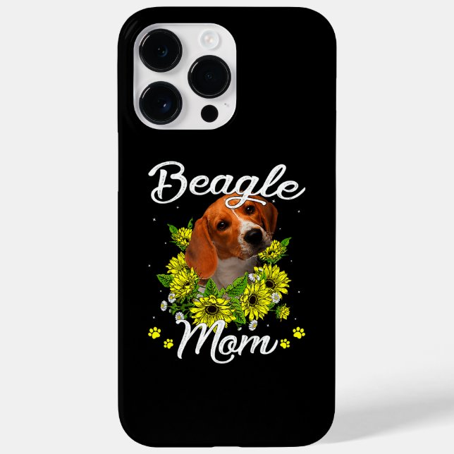 Dog Mum Mors Day/ Sunflower Beagle Mum  Case-Mate iPhone Case (Back)