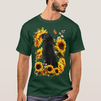 Dog Mum Mothers Day Gifts Sunflower Labrador Mum  T-Shirt