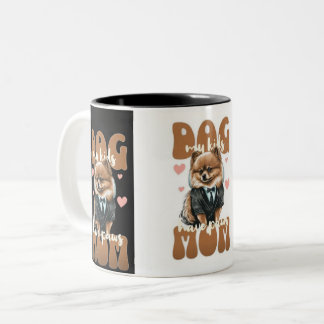 Dog Mum Mug – Coffee & Dogs Design – Cute Pet Love