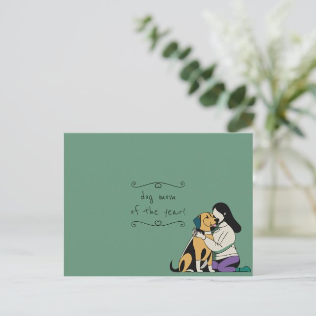 Dog Mum of the Year Postcard (Standing Front)
