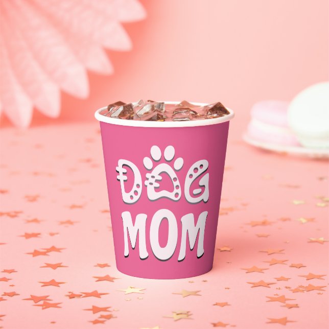 Dog Mum Paper Cups (Insitu)