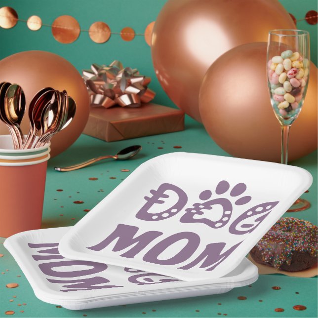 Dog Mum Paper Plate (Multi)