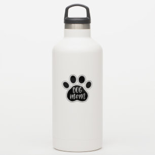 Dog Mum Paw 3" x 3" Custom-Cut Vinyl Stickers