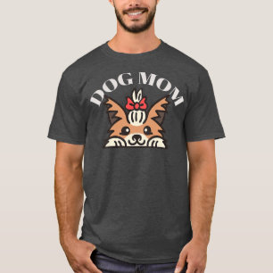 Dog Mum Paw Dog Owner Puppy Cute Yorkshire Terrier T-Shirt