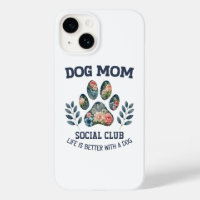 Dog Mum Paw Floral