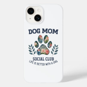Dog Mum  Paw Floral  Case-Mate iPhone 14 Case