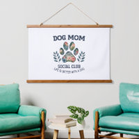 Dog Mum Paw Floral