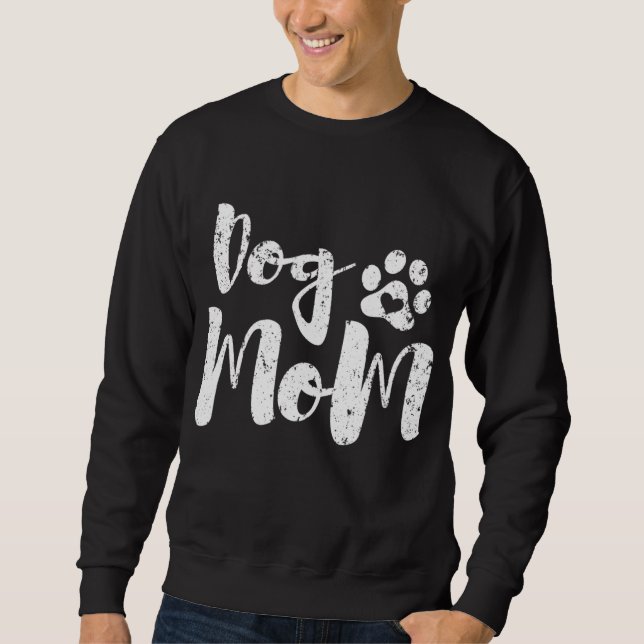Dog Mum Paw Gift Sweatshirt (Front)