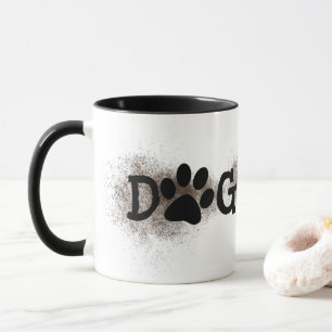 Dog Mum Pawprints with Dirt  Mug