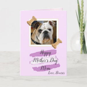 Dog Mum Photo Mothers Day Card