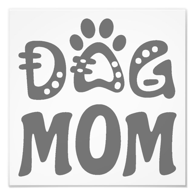 Dog Mum Photo Print (Front)
