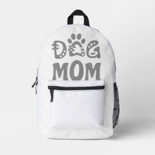 Dog Mum Printed Backpack
