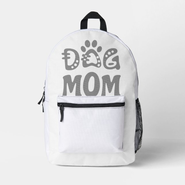 Dog Mum Printed Backpack (Front)