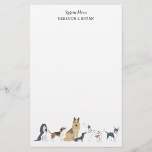 Dog Mum Rescue Mum Dad Dog Breeds Stationery
