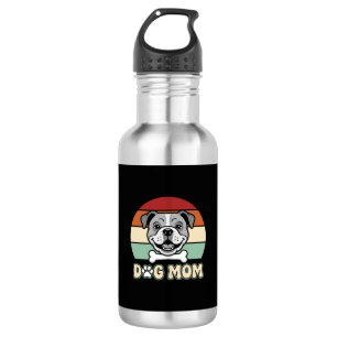 Dog Mum Retro Bulldog Vector 532 Ml Water Bottle