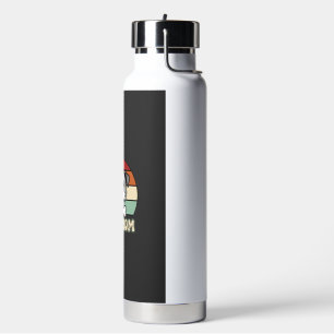 Dog Mum Retro Bulldog Vector Water Bottle